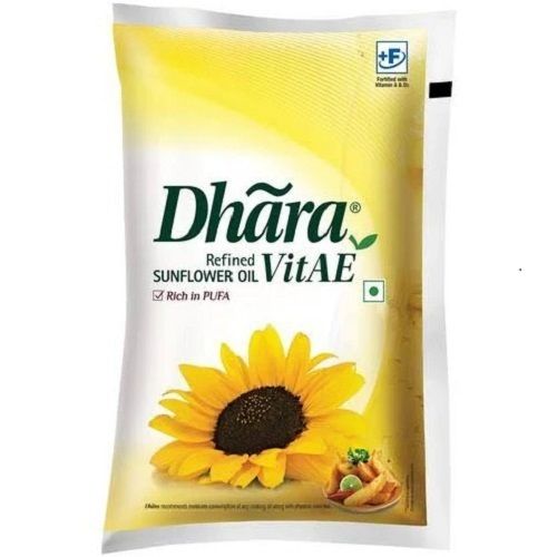 1 Liter Natural And Healthy Rich In Pufa Dhara Refined Sunflower Oil