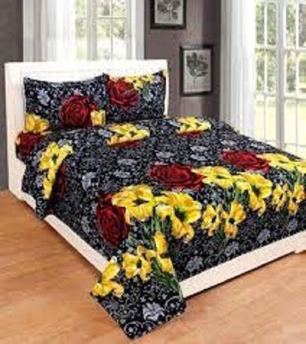 Multicolor 100 Percent Pure Cotton And Soft Comfortable Floral Printed Bed Sheet