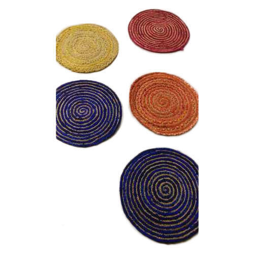 Plush Cotton Round Carpet - 2x2 Inches Blue | Cozy Insulation, Sound Absorption, Elegant Living Room Centerpiece