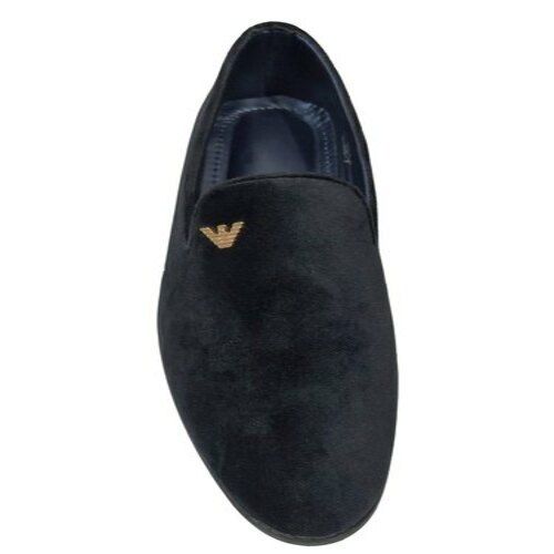 Non Toxic Best Elasticity Durable And Portable Men'S Navy Blue Loafer Shoes