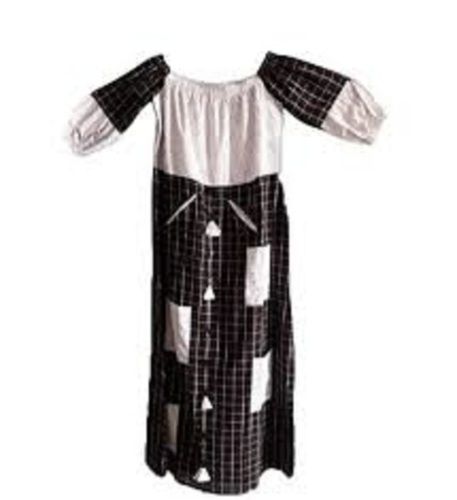 Black And White Cotton Breathable Casual Wear Simple Stylish Look Fancy Ladies Kurtis