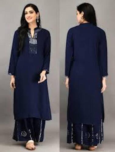 Cotton Knee Long Designer Double Layered Kurti, 980 at Rs 1200 in