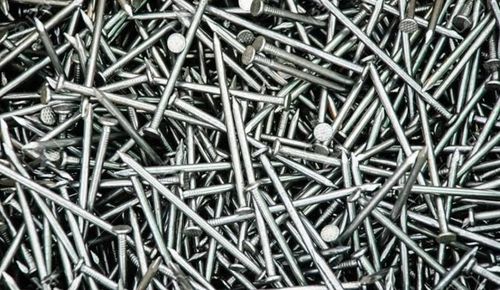 Round Corrosion Resistant And Highly Durable Silver Finish Iron Nails For Construction