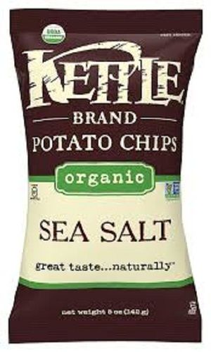 Crispy Crunchy Kettle Tasty And Salty Potato Chips For Tea Time Snacks Packaging Size: Packets