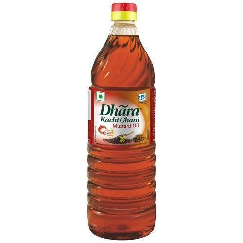 Dhara Kachi Ghani Mustard Oil, 1 Letter  Application: Cooking