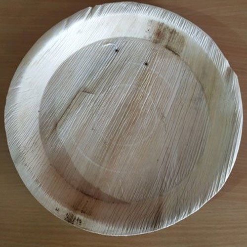 Environment Friendly Recyclable 10 Inch Round Shape Disposable Areca Leaf Plate