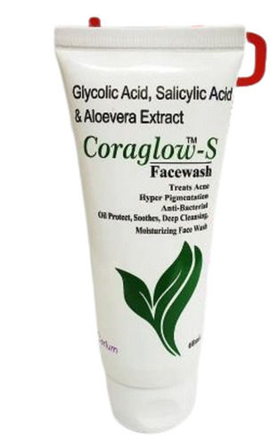 Smooth Texture Glowing Bright Skin Advance Cleansing With Aloe Vera Cora Glow Face Wash 