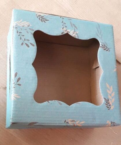 Matt Lamination Great Eco-Friendly Lightweight Fantastic Design Light Blue Corrugated Paper Box