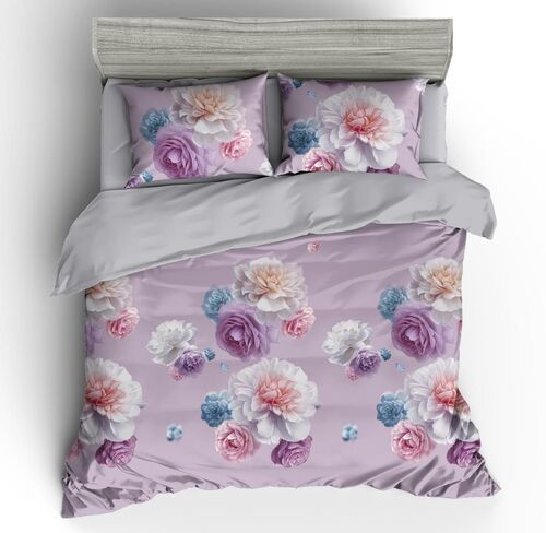 Lightweight Ultra Comfortable Purple Flower Printed Cotton Bed Sheet  Density: 250 Kilogram Per Cubic Meter (Kg/M3)