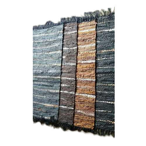 Rectangular Embroidered Rough Anti Slip Cotton Carpets 