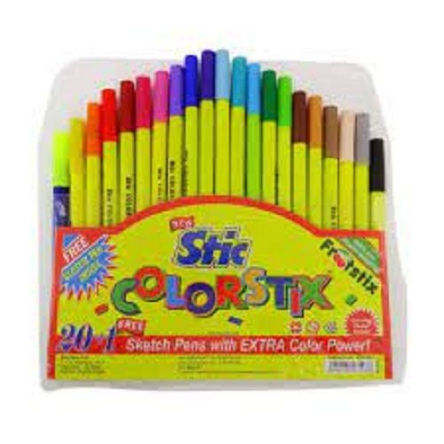 24 Shades Soft High Design Smooth And Light Weight Multicolor Plastic Sketch Pen