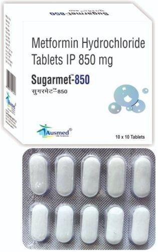Sugarmet Metformin Hydrochloride Tablets Ip 850 Mg