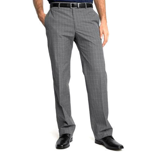 Associated Uniforms Men's Slim Straight Fit Formal Trousers - Self Checks  Design (32, Beige Checks) : Amazon.in: Clothing & Accessories