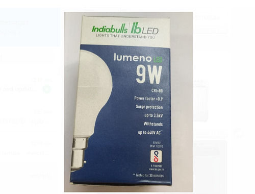 9 Watt. White Led Light Bulb Indoor, Related Voltage 440v, Round Shape Ip  Rating: Ip33 at Best Price in Jabalpur