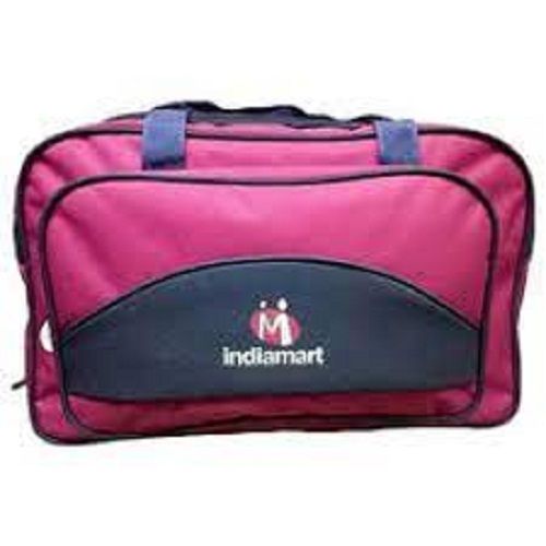 Polyester Comfortable Long Lasting Waterproof And Scratch Resistant Easy To Carry Pink Travel Bag