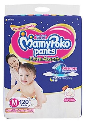 Mamy Poko Pants New Born Baby Cotton White Diaper