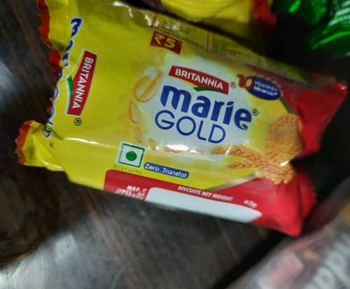 Sugar-Free Hygienic Prepared Crispy And Delicious Sweet Britannia Marie Gold Biscuits