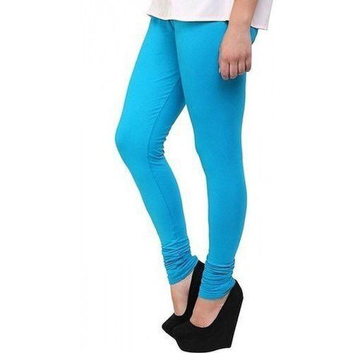 Breathable Sky Blue Cotton Plain Lycra Leggings For Ladies at Best Price in  Tirupur