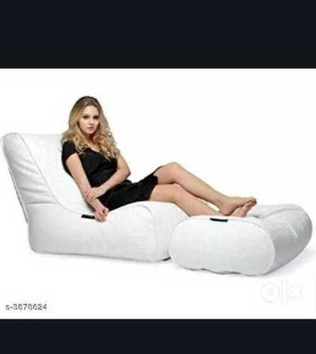 Lightweight And Comfortable Fluffy Shredded White Bean Bag For Home And Office