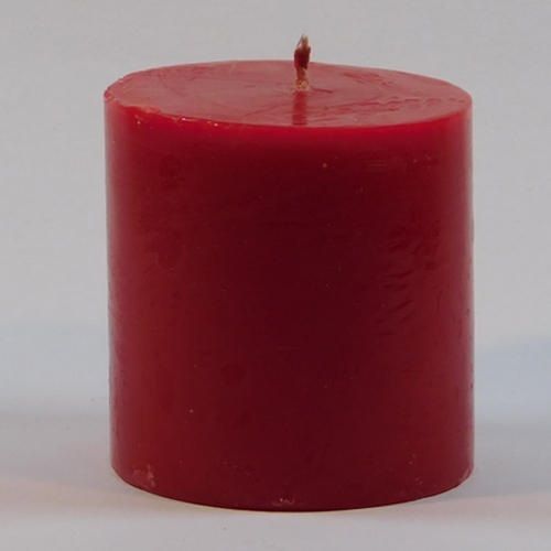 Unscented Long Orange Wax Red Plain Pillar Candles For Birthday Party And Occasions Burning Time: 40 Days