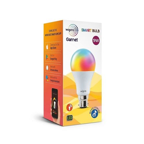 9 Watt, Light Weight Energy Efficient And Long Lifespan Multicolor Round Led Bulb  Body Material: Aluminum