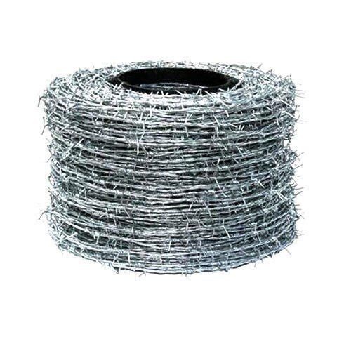 Silver High Tensile Strength Galvanized Iron Sliver Barbed Wire 