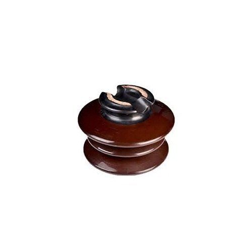 Brown High Voltage Power Transmission Polished Porcelain Pin Insulator 