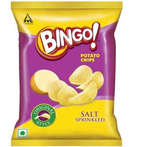 Hygienically Packed And Crispy Crunchy Bingo Salt Sprinkled Potato Chips 