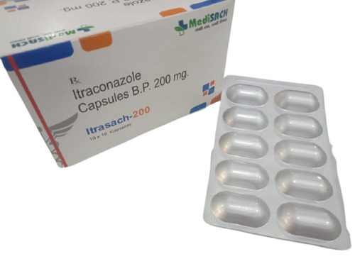 Itrasach-200 Itraconazole Capsule Bp 200 Mg, 10 X 10 Cap Cover Material: Film