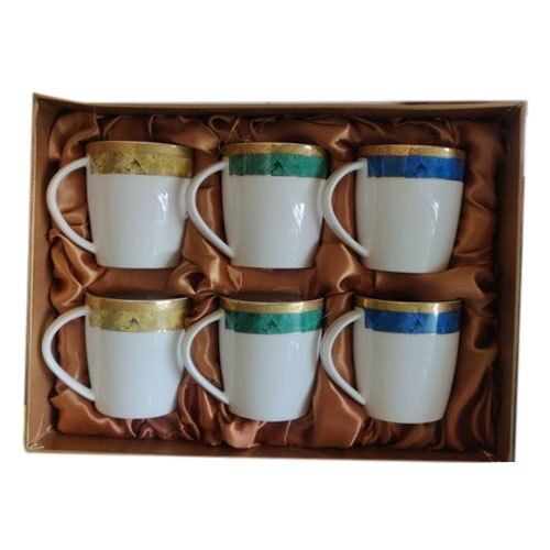 Light Weight And Crack Resistance Multicolor Fancy Ceramic Cup Set