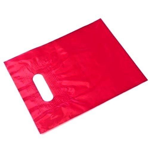 Light Weight Red Craft Paper Ldpe Carry Bags With Rope Handle For Shopping Use