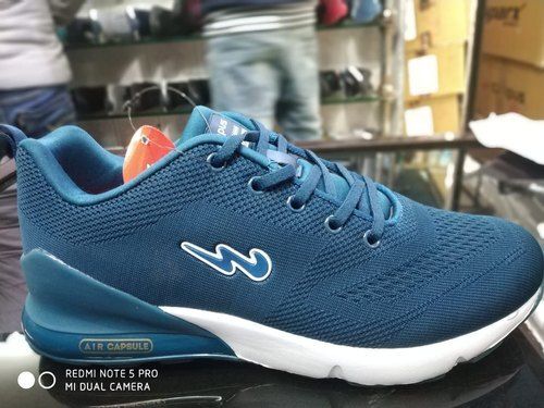 Men Casual Wear Breathable Light Weight Slip Resistance Matt Blue Sports Shoe