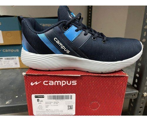 Summer Men Light Weight Casual Wear Breathable Slip Resistance Navy Blue Sports Shoe