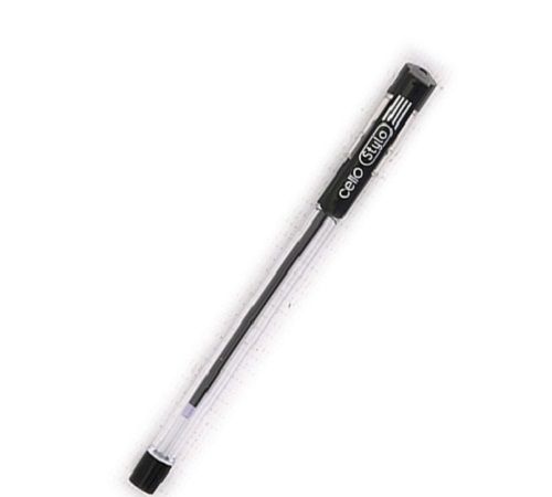 Plastic Smooth Finish Light Weight Comfortable Grip Black Cello Ball Pen For Office Use 