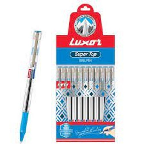 Plastic Stylish Design Smooth Light Weight Grip Blue Ball Luxat Super Top Ball Pens For Daily Use