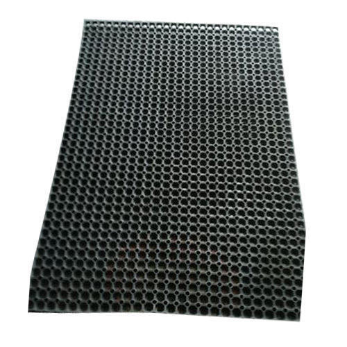 Black  Optimum Quality Water Proof Easy Dry Rubber Hollow Mat