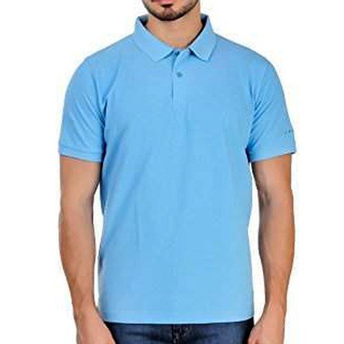 Plain Sky Blue Polo Shirt at Best Price in Tirupur | Shukra Knitwear