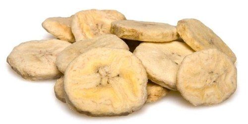 Yellow Carbohydrate Enriched Commonly Cultivated Round Freeze Dried Bananas