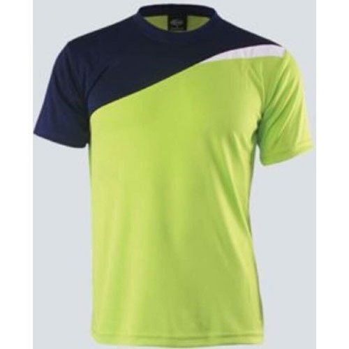 Green Colour Mens Round Neck Half Sleeve Plain Polyester T Shirt Gender: Male