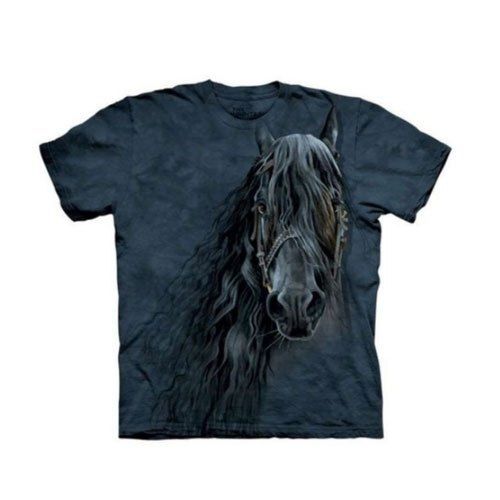 Casual Wear Mens Grey Horse Printed T Shirt Age Group: 18 Ago