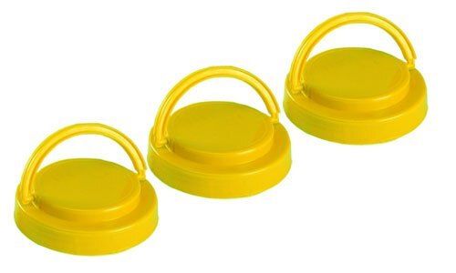 Leak Free Yellow Bottle Carry Handle Plastic Cap Usage: Jars