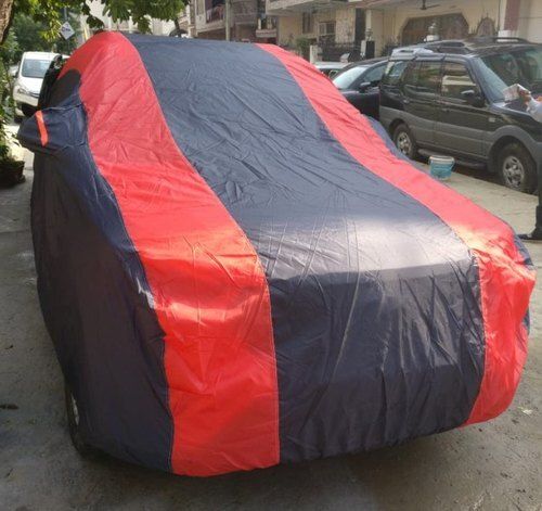 Light Weight And Water Proof Plain Fabric Blue And Red Car Body Cover