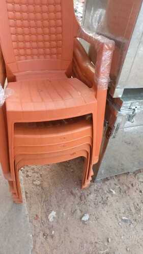 Pvc Light Weight Heavy Duty Strong And Solid Highly Durable Orange Plastic Chair