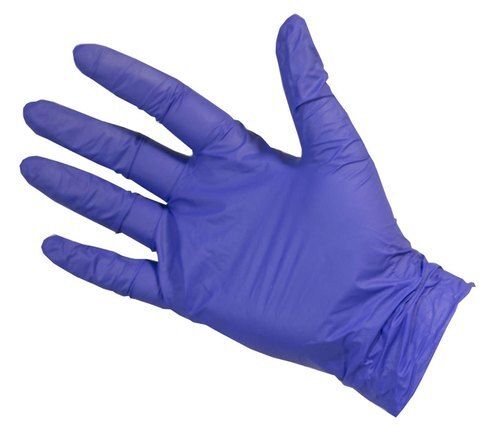 Mid Forearm Length Blue Latex Examination Gloves