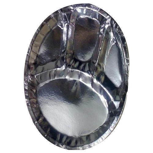 Sliver 100 Percent Disposable And Light Weight Circular Silver Coated Paper Plates