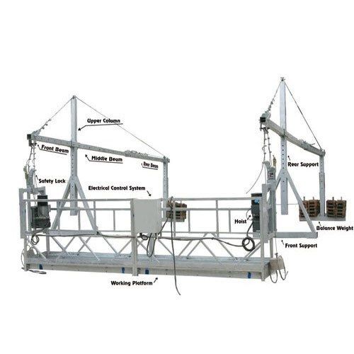 Rope Suspended Work Platform, Load Capacity: >250 Kg, Model Name/Number: Zlp-800 Application: Construction