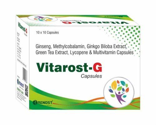 Vitarost G Multi Vitamins 10 X 10 Capsules For High Immunity Ingredients: Ginseng