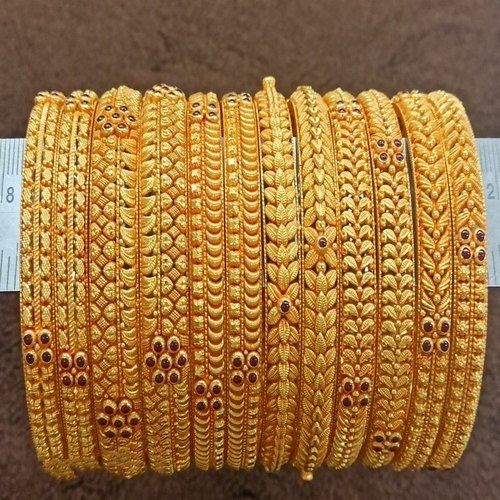 Golden colour sale bangles