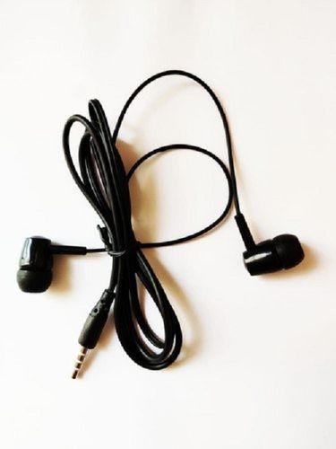 Black Color Flexible And Lightweight Smooth Wired Earphone For Android Phone Battery Backup: 60 Months