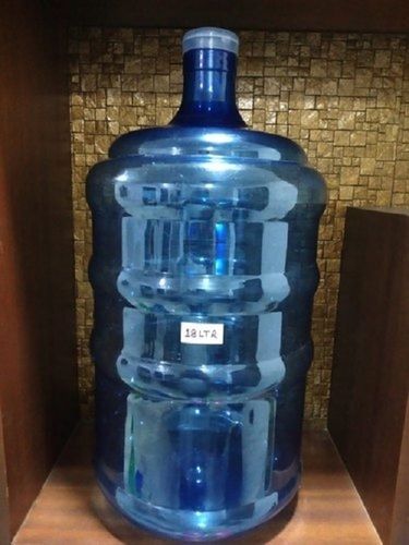 Round Blue Plastic 18 Ltr Water Bottle Jar With Long Service Life Dimension(L*W*H): X 100 (W) X 110 (H) Inch (In)